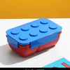 Lego Rectangular Lunch-Box; Blue & Red